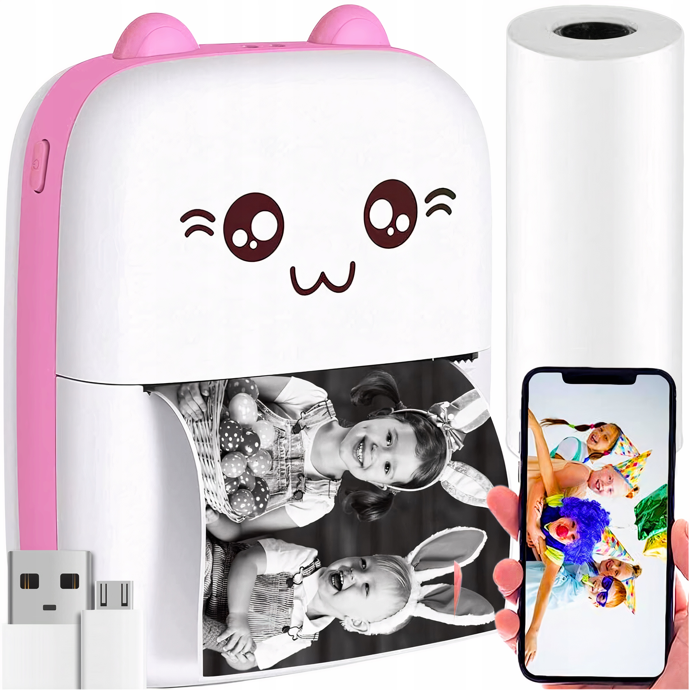 Mini termálna tlačiareň na fotografické poznámky a štítky
